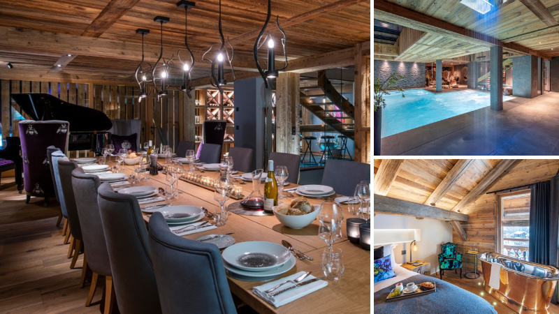 Photo montage of Chalet La Maison