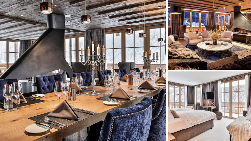 Photo montage of Chalet Lena