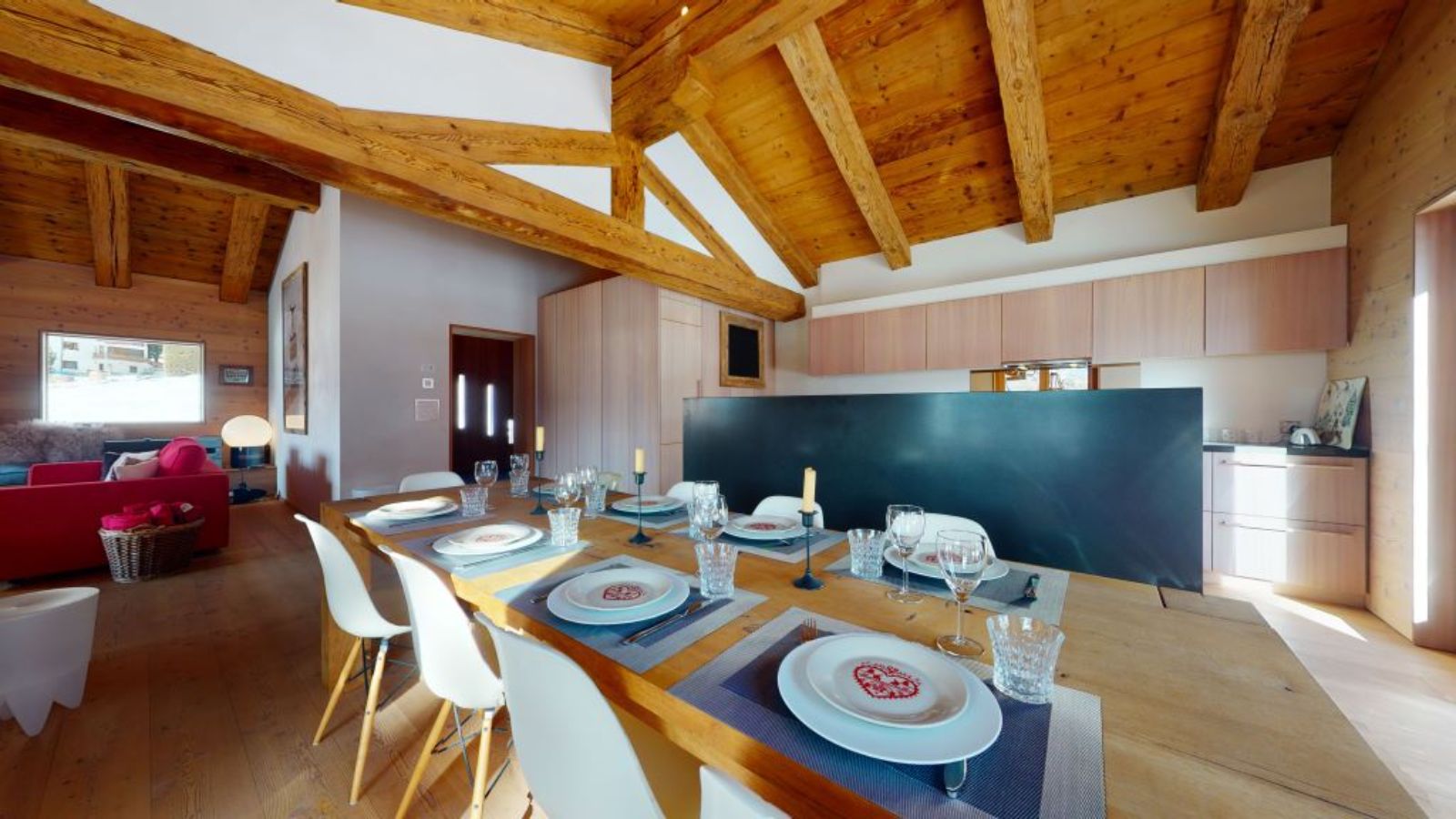 Luxury ski chalet  - Verbier - Les Moulins - Oxford Ski - Open plan kitchen.jpg