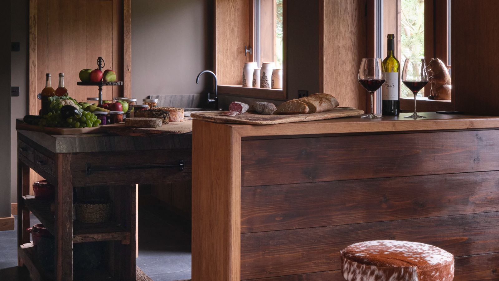 Luxury-Ski-Chalet-Megève-Le Chalet Le Molitor-Kitchen area-Oxford Ski.jpg