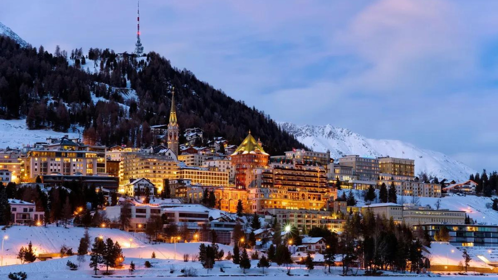 St Moritz Resort Dusk