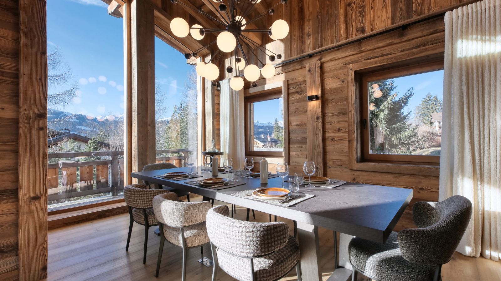 Luxury- ski- chalet- Meribel-Chalet Pistes d'Arbois-Dining table- Oxford Ski.jpg