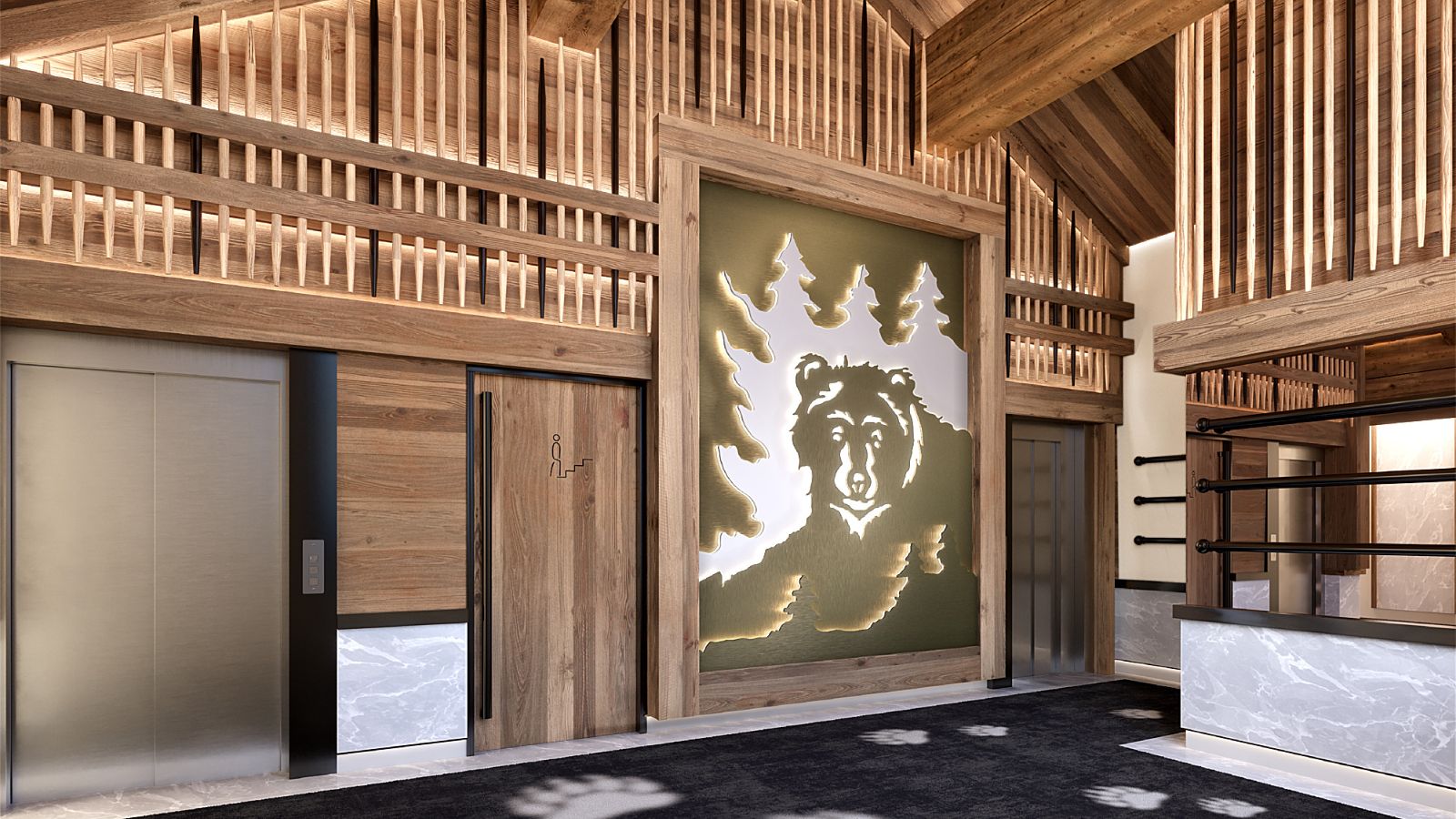 Luxury-ski-chalet-meribel-Apartment-Champlain -oxford-ski-hallway.jpg