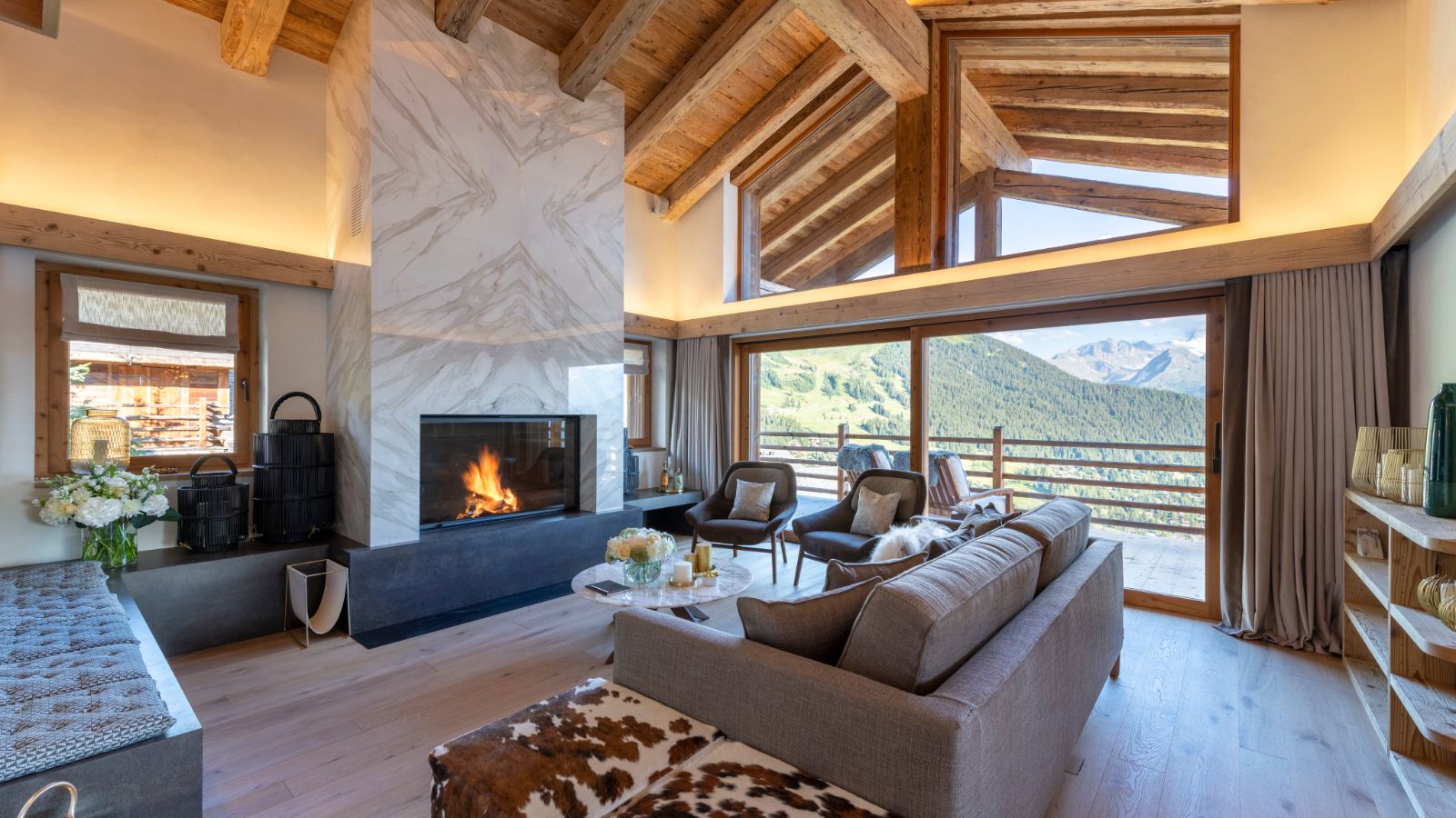 The Calima Estate- Living room fire place- Luxury Ski Chalet- Oxford Ski Company.jpg
