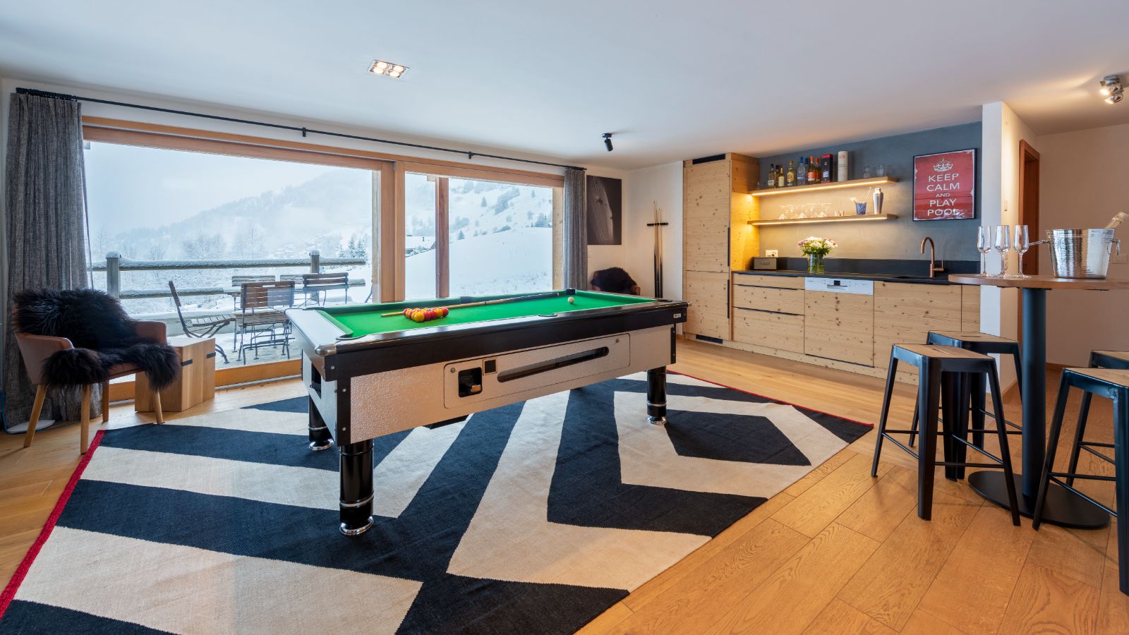 Games room in Chalet Rock.jpg
