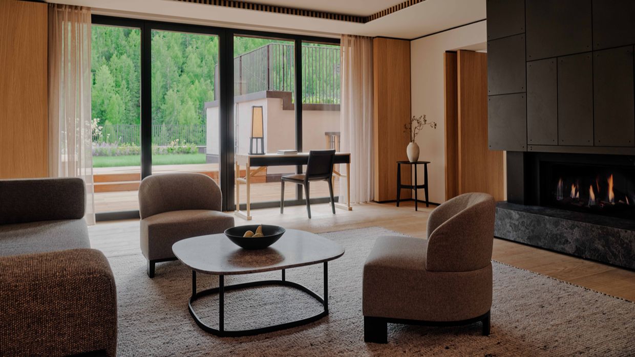 Aman Rosa Alpina, Italy - Accommodation, Rosa Alpina Suite, Room 107, 0942.jpg